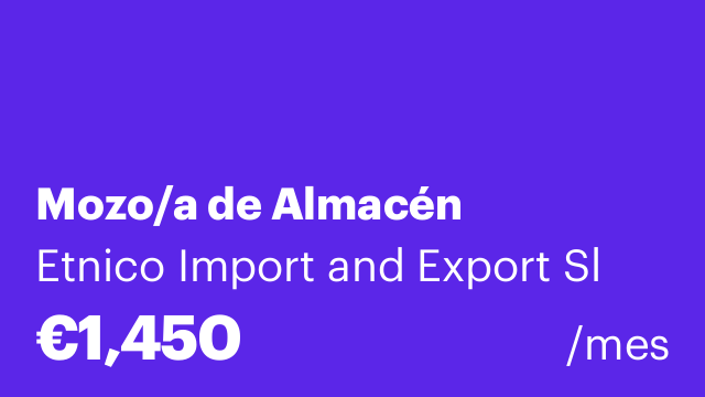 Mozo/a de Almacén