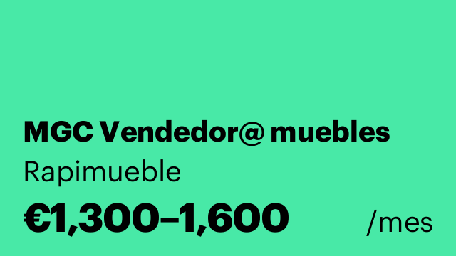 MGC Vendedor@ muebles
