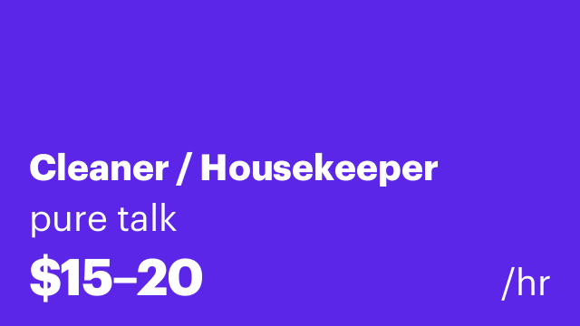 Cleaner / Housekeeper