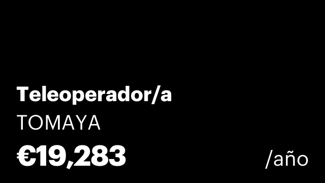Teleoperador/a