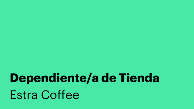 Dependiente/a de Tienda