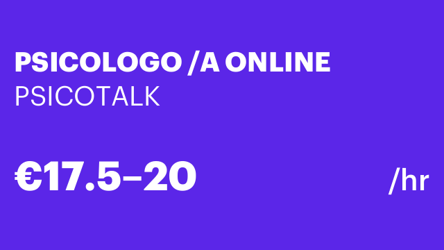 PSICOLOGO /A ONLINE