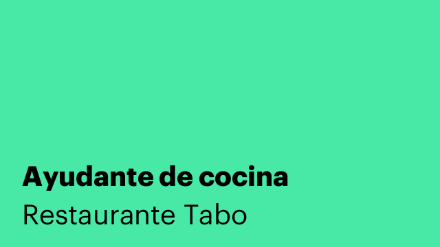 Ayudante de cocina