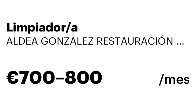 Limpiador/a
