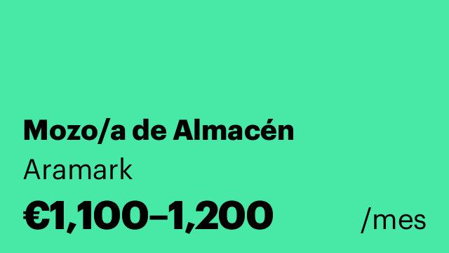 Mozo/a de Almacén