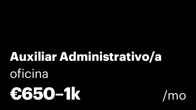 Auxiliar Administrativo/a