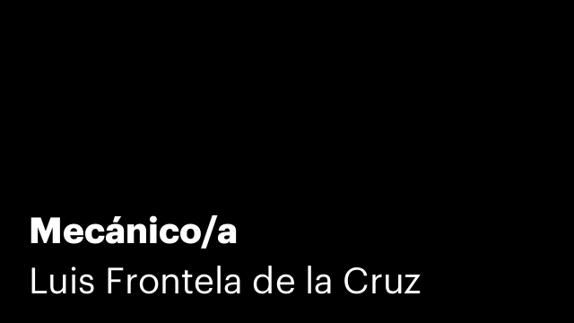 Mecánico/a