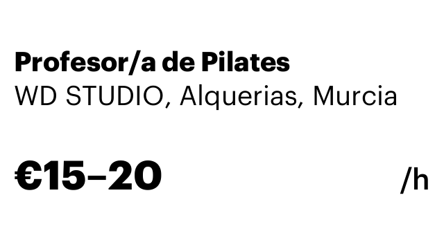 Profesor/a de Pilates
