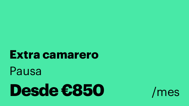 Extra camarero