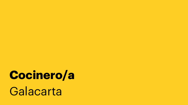 Cocinero/a