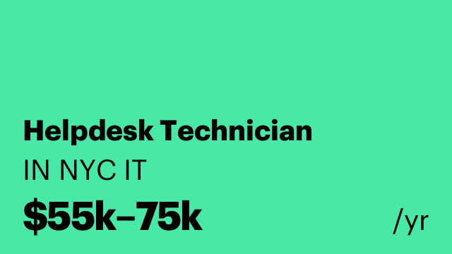 Helpdesk Technician