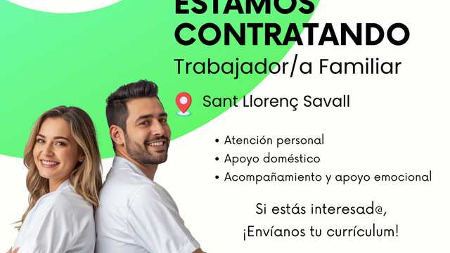 Trabajador/a Familiar - Sant Llorenç Savall