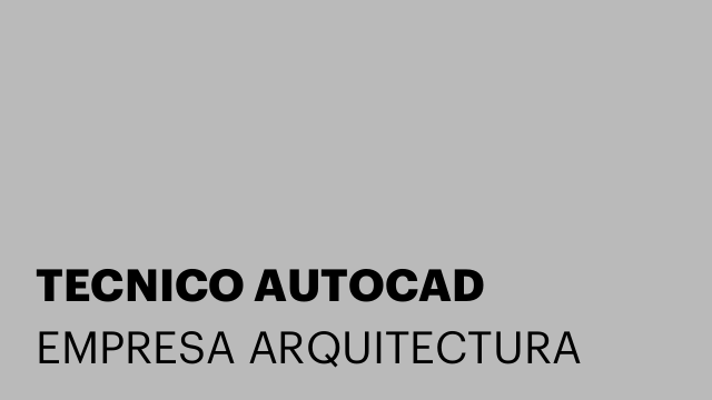 TECNICO AUTOCAD