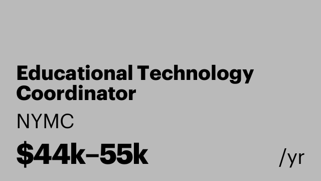 Educational Technology Coordinator