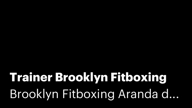 Trainer Brooklyn Fitboxing