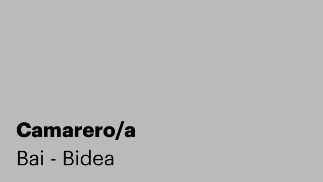 Camarero/a
