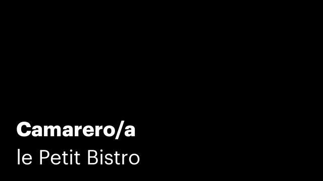 Camarero/a