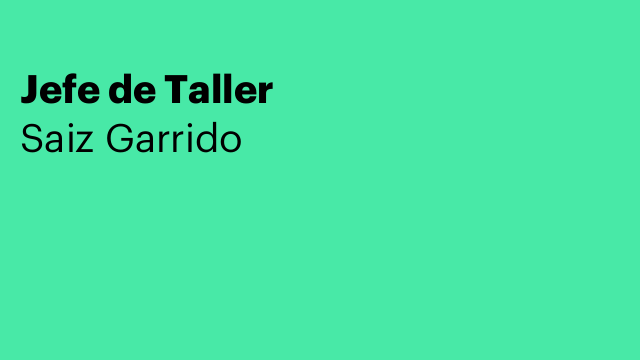 Jefe de Taller