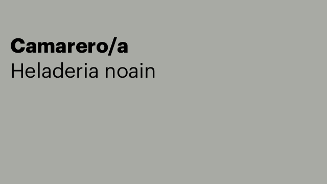 Camarero/a