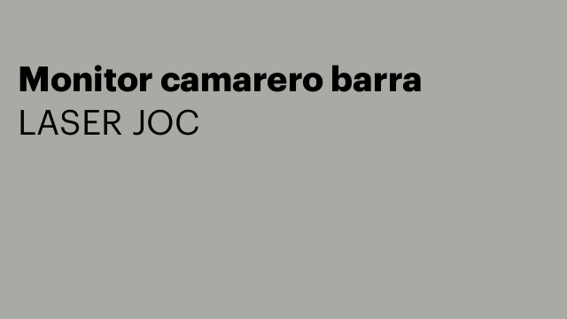 Monitor camarero barra