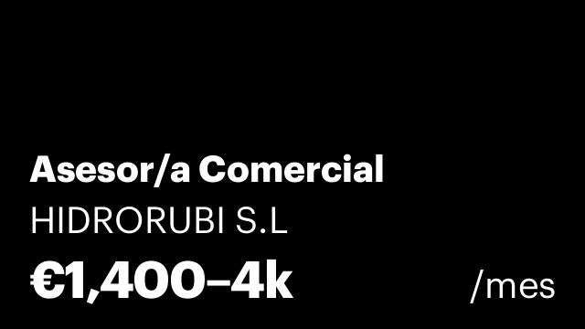 Asesor/a Comercial