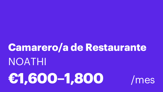 Camarero/a de Restaurante