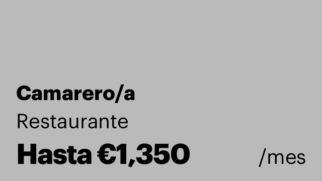 Camarero/a