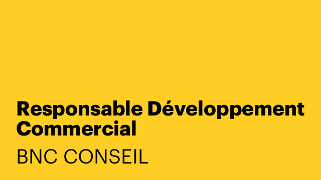 Responsable Développement Commercial
