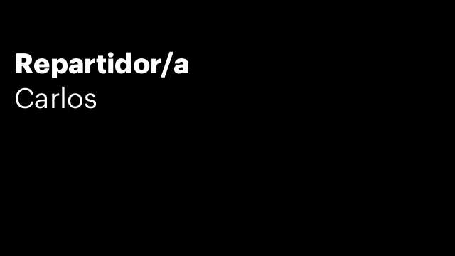 Repartidor/a