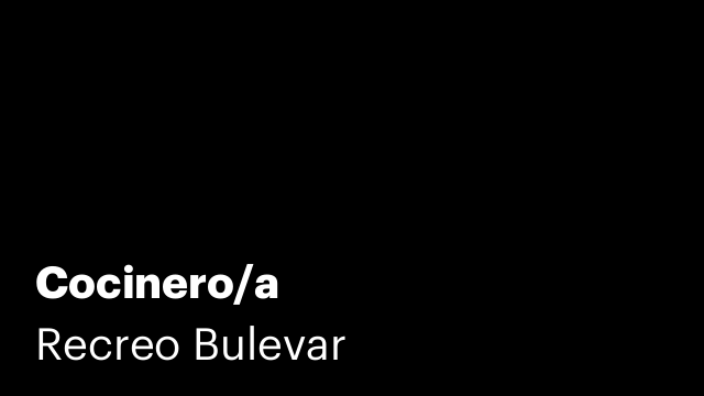 Cocinero/a