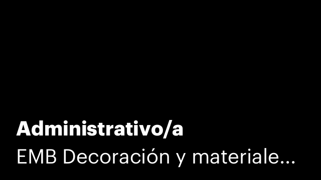 Administrativo/a
