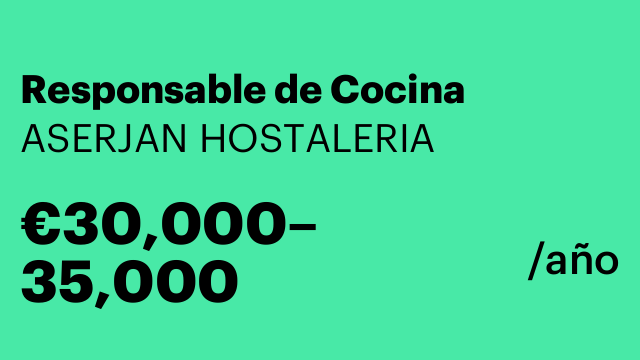 Responsable de Cocina
