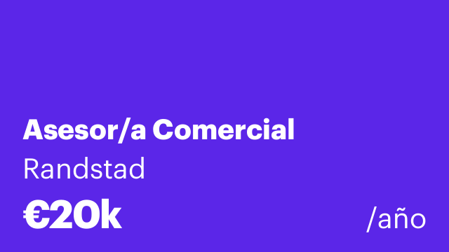 Asesor/a Comercial
