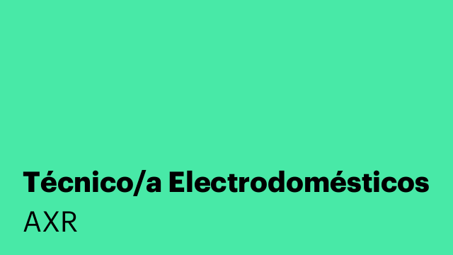 Técnico/a Electrodomésticos