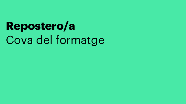 Repostero/a
