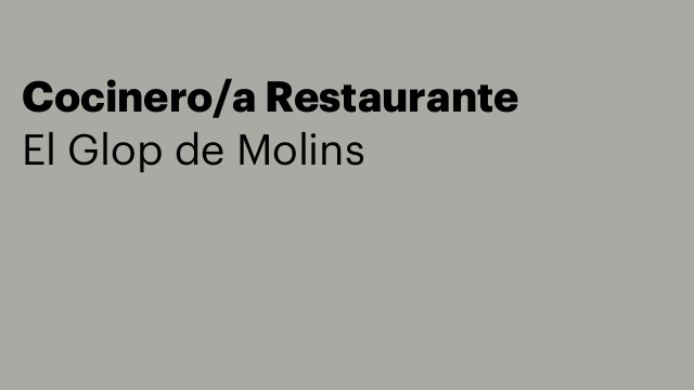 Cocinero/a Restaurante