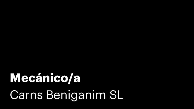 Mecánico/a