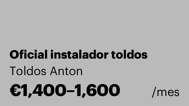 Oficial instalador toldos