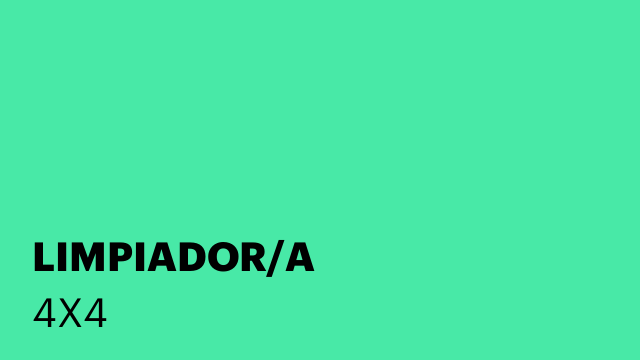 LIMPIADOR/A