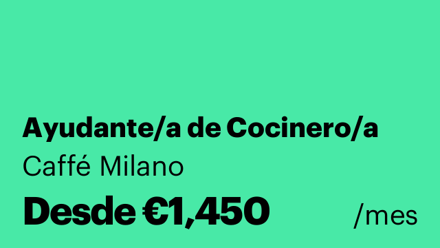 Ayudante/a de Cocinero/a