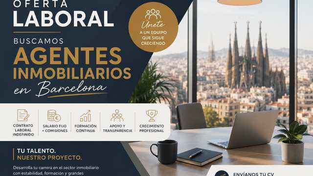 Asesor/a Inmobiliario/a – Contrato Indefinido + Sueldo Fijo + Comisiones