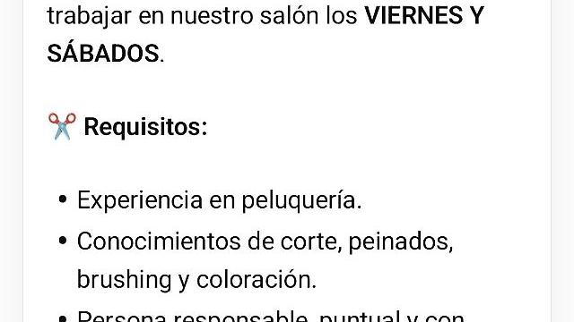 Oficial de Peluquería