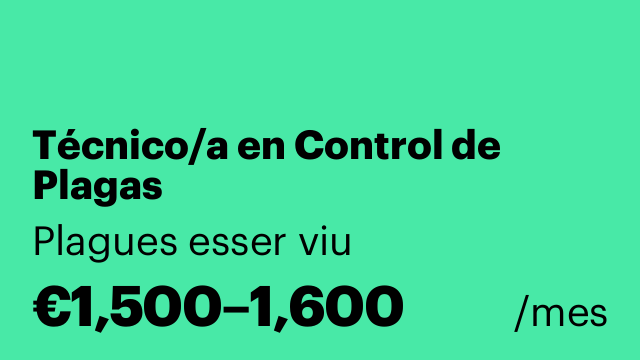 Técnico/a en Control de Plagas