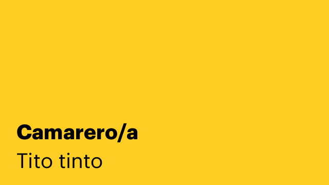 Camarero/a