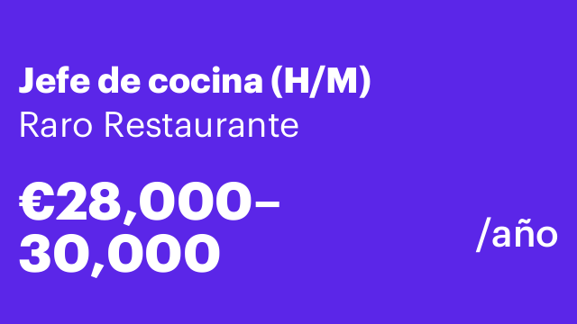 Jefe de cocina (H/M)