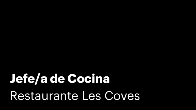 Jefe/a de Cocina