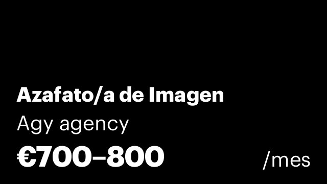 Azafato/a de Imagen