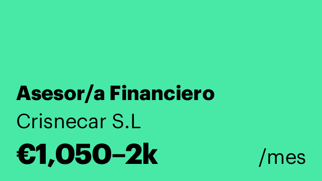 Asesor/a Financiero