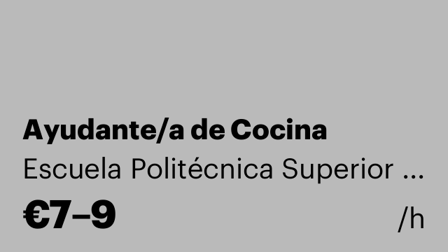 Ayudante/a de Cocina