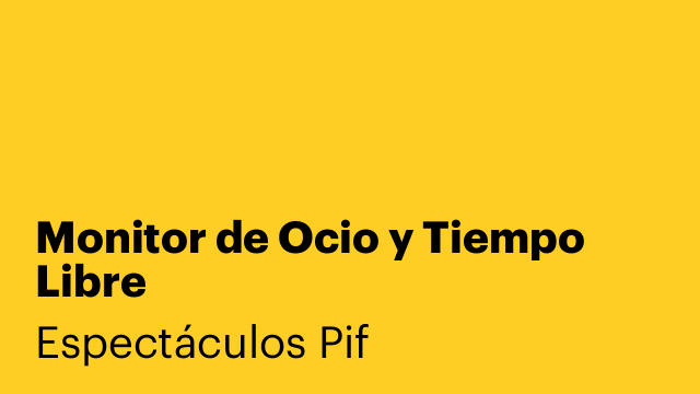 Monitor de Ocio y Tiempo Libre